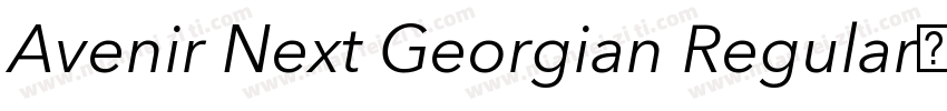 Avenir Next Georgian Regular下载字体转换